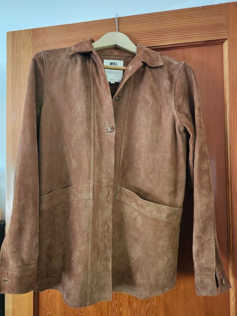 Sezane Will Jacket in Camel Suede - Picture 6 of 7